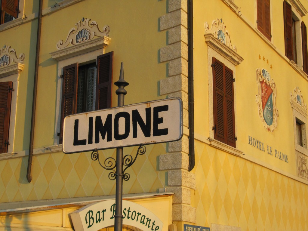 Het stadje Limone sul Garda