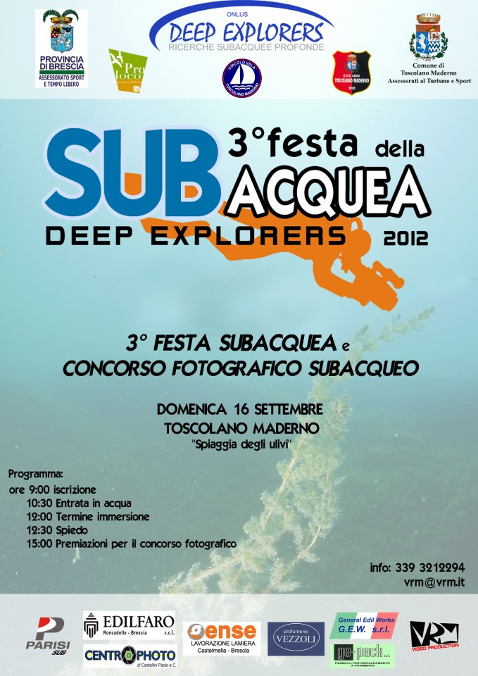 3° Festa Subacquea e Concorso Fotografica Subacqueo