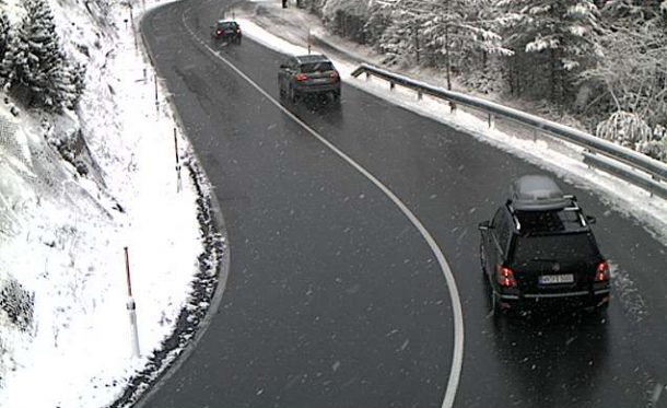 Sneeuw op de Fernpass