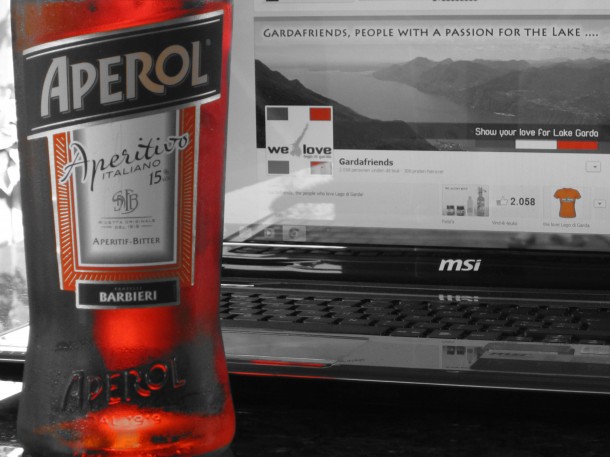 Een heerlijk glaasje Aperol voor de redactie van Gardafriends