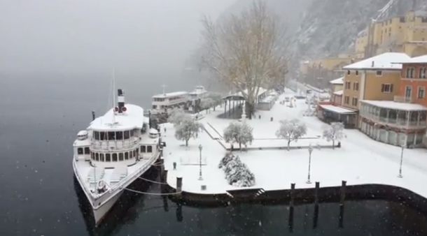 Winterweer aan het Gardameer