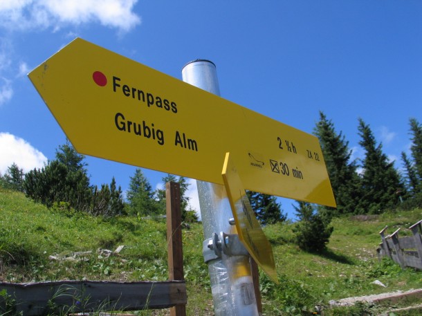 Te voet naar de Fernpass vanaf de Grubigstein in Lermoos