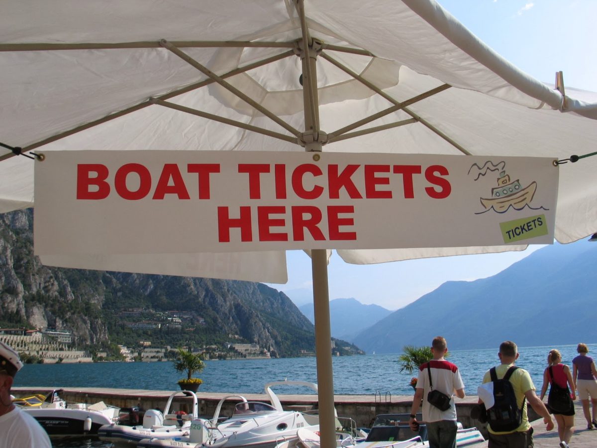 Met de boot van Limone sul Garda naar Malcesine